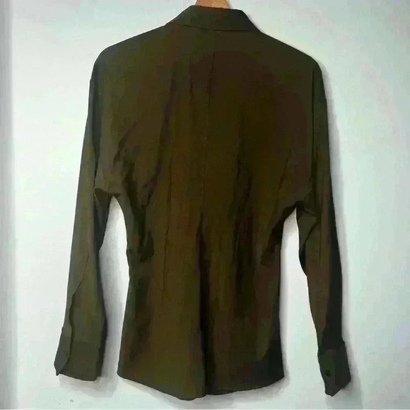 Zara Brown Button Down Dress Shirt Style 9043/631 - Picture 2 of 3